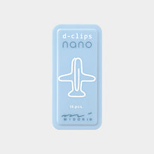 Załaduj obraz do przeglądarki galerii, Spinacze Midori D-Clips Nano Samolot