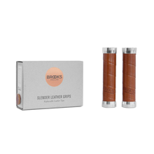 Załaduj obraz do przeglądarki galerii, Chwyty Slender Leather 130/130 mm